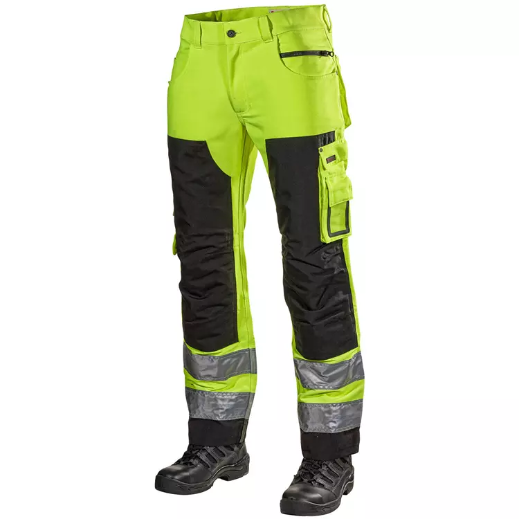 L.Brador Arbeitshose 129PB, Hi-Vis Orange/Schwarz