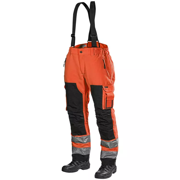 L.Brador Arbeitshose 165PB, Hi-Vis Orange/Schwarz – Bild 2