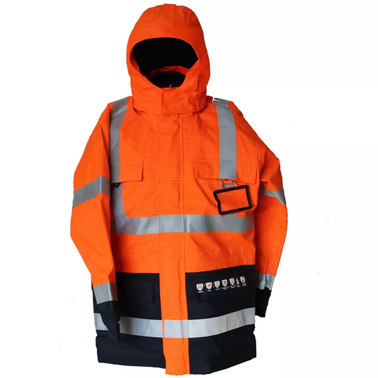 OCEAN Multinorm Protect Jacke, Hi-Vis Gelb/Navy – Bild 2