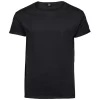 Tee Jays Roll-up T-Shirt, Weiß Schwarz