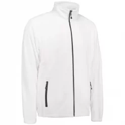 ID Identity ID Microfleece-Jacke, Weiß Schwarz