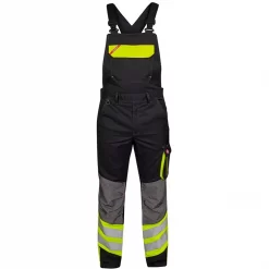 Engel Workwear Engel Cargo Latzhose, Grau/Rot
