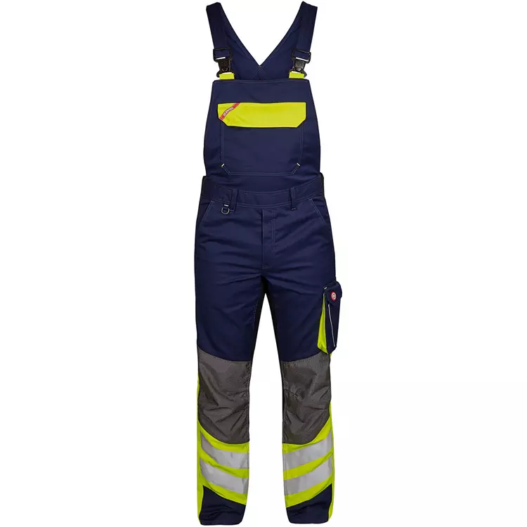 Engel Workwear Engel Cargo Latzhose, Blue Ink/Gelb – Bild 4