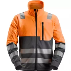 Snickers Workwear Snickers AllroundWork Fleecejacke, HI-Vis Orange/Steel Grey