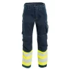 Tranemo Workwear Tranemo Tera TX Arbeitshose, Grau/Hi-Vis Gelb