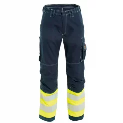 Tranemo Workwear Tranemo Tera TX Arbeitshose, Grau/Hi-Vis Gelb
