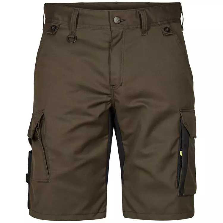 Engel Workwear Engel X-treme Handwerkershorts mit Stretch, Mokka Braun/Schwarz – Bild 2