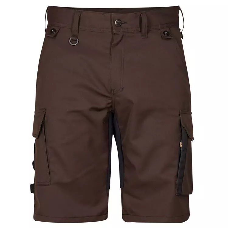 Engel Workwear Engel X-treme Handwerkershorts mit Stretch, Mokka Braun/Schwarz – Bild 3