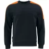 ProJob Sweatshirt, Schwarz/Hi-Vis Gelb