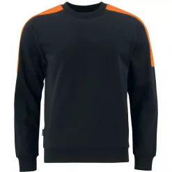 ProJob Sweatshirt, Schwarz/Hi-Vis Gelb