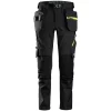 Snickers Workwear Snickers FlexiWork Stretch Handwerkerhosen full stretch, Apfelgrün/Waldgrün Schwarz/gelb
