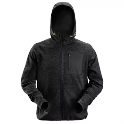 Snickers Workwear Snickers FlexiWork Fleece Kapuzensweatshirt, Waldgrün/Schwarz