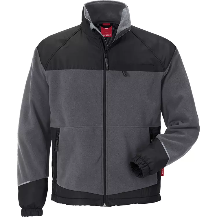 2. Sortierung Kansas Airtech® Fleecejacke 4411, Grau/Schwarz