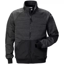 Fristads Gen Y Sweatjacke 7052, Grau/Schwarz