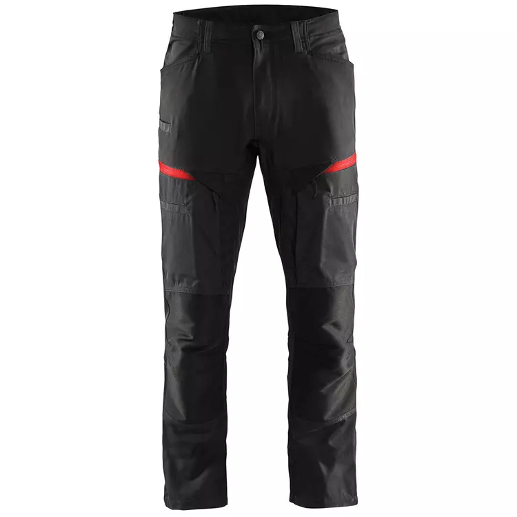 Blåkläder Unite Diensthose, Schwarz/Rot – Bild 2