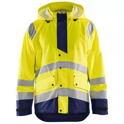 Blåkläder Regenjacke, Hi-vis gelb/marineblau