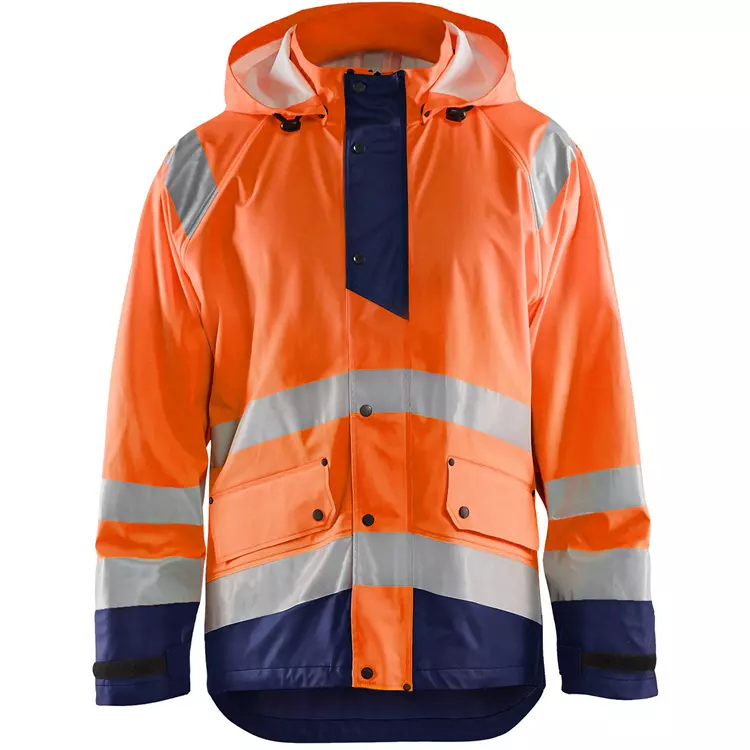 Blåkläder Regenjacke Level 1, Hi-vis gelb/marine – Bild 2