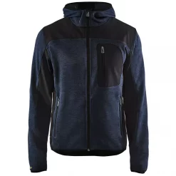 Blåkläder Gestrickte Softshelljacke X4930, Dunkel Marine Blau/Schwarz