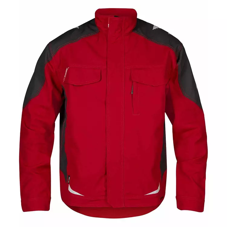 Engel Workwear Engel Galaxy Arbeitsjacke, Anthrazitgrau/Tomato Red – Bild 2