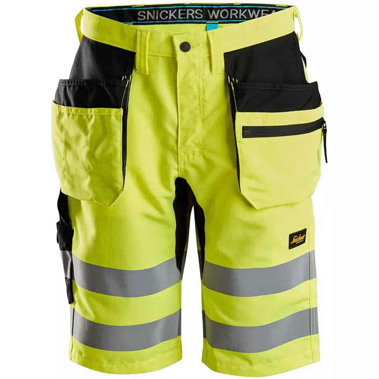 Snickers Workwear Snickers LiteWork Handwerkershorts, Hi-Vis Orange/Schwarz – Bild 2