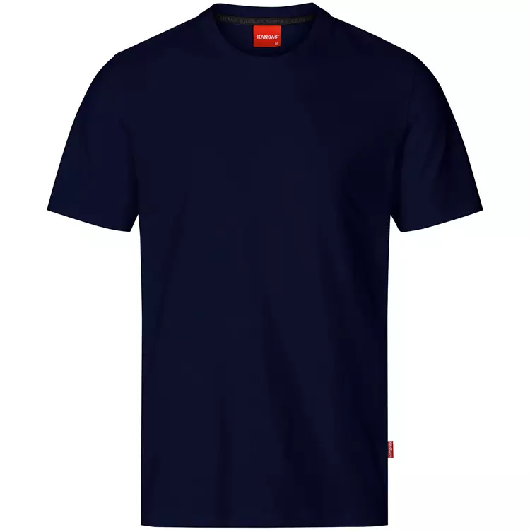 Kansas Apparel heavy T-Shirt, Dunkel Marine – Bild 2