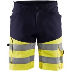Blåkläder Arbeitsshorts, Schwarz/Hi-Vis Gelb