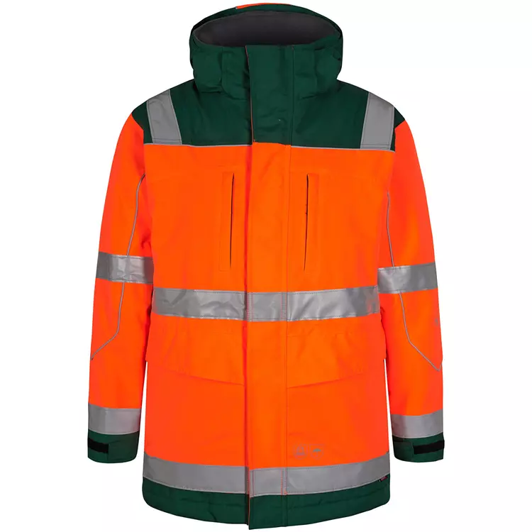 Engel Workwear Engel Parka Jacke, Hi-vis Orange/Marine – Bild 8