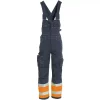 Tranemo Workwear Tranemo Aramid Arbeitslatzhose, Marine/Hi-Vis gelb