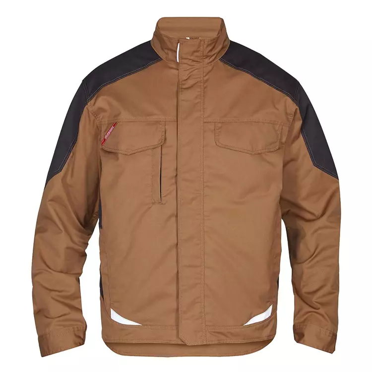 Engel Workwear Engel Galaxy Light Arbeitsjacke, Anthrazitgrau/Tomato Red – Bild 5