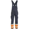 Tranemo Workwear Tranemo Aramid Handwerkerlatzhose, Marine/Hi-Vis gelb