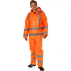 Ocean PVC Offshore Regenjacke, Hi-vis Orange