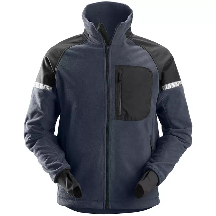 Snickers Workwear Snickers AllroundWork Fleecejacke, Navy/Schwarz – Bild 2