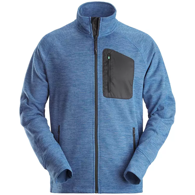 Snickers Workwear Snickers FlexiWork Fleecejacke, Blau/Schwarz – Bild 4