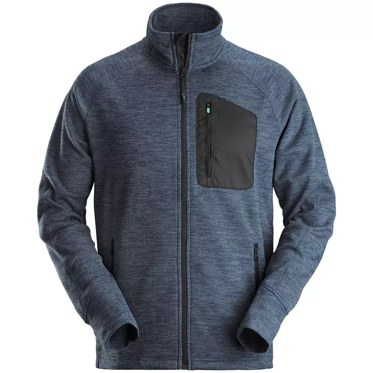 Snickers Workwear Snickers FlexiWork Fleecejacke, Blau/Schwarz – Bild 2