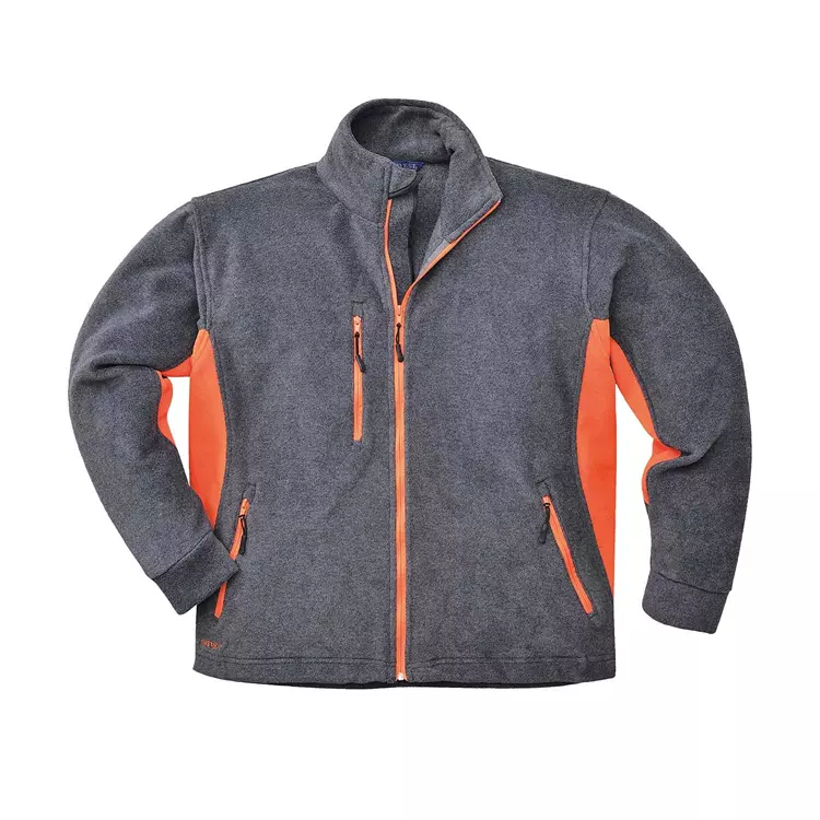 Portwest Texo Fleecejacke, Schwarz/Grau – Bild 2