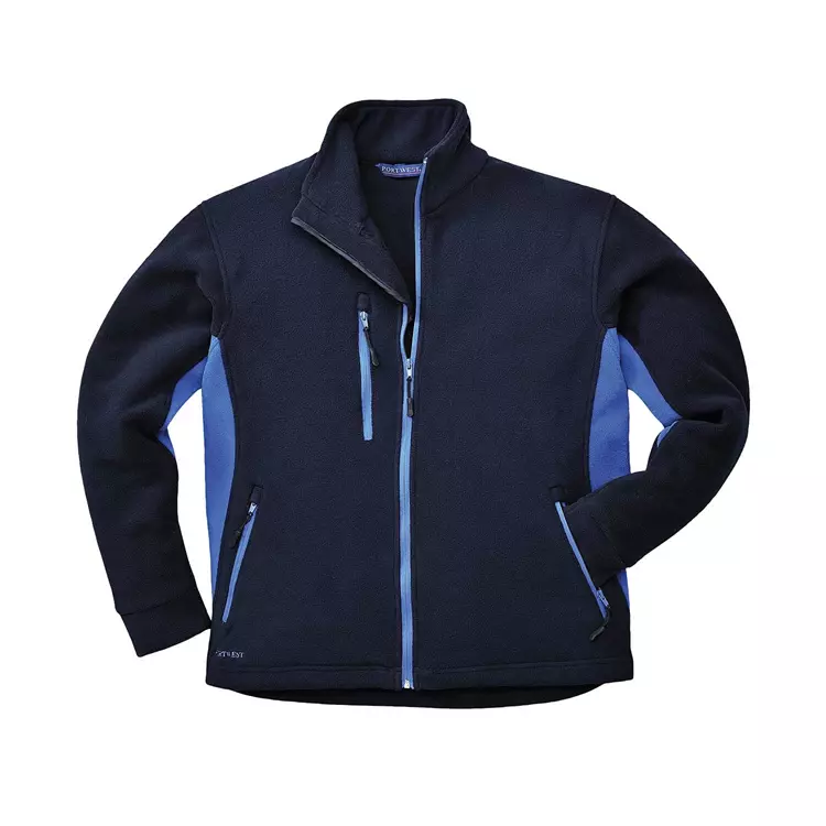 Portwest Texo Fleecejacke, Schwarz/Grau – Bild 3