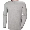 Helly Hansen Workwear Helly Hansen Kensington langärmliges T-Shirt, Grau Melange