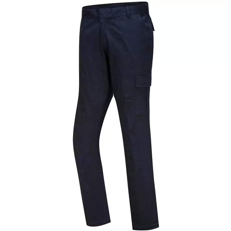 Portwest Stretch Slimfit Diensthose, Dunkel Marine – Bild 2