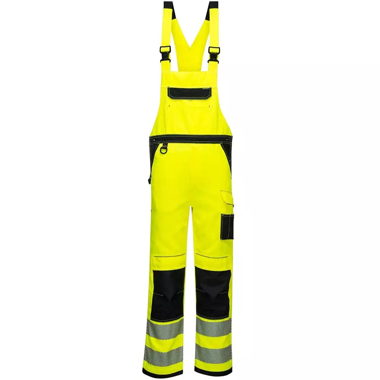 Portwest PW3 Arbeitslatzhose, Hi-vis Gelb/Schwarz – Bild 2