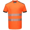 Portwest PW3 T-Shirt, Hi-Vis Gelb/Dunkel Marine
