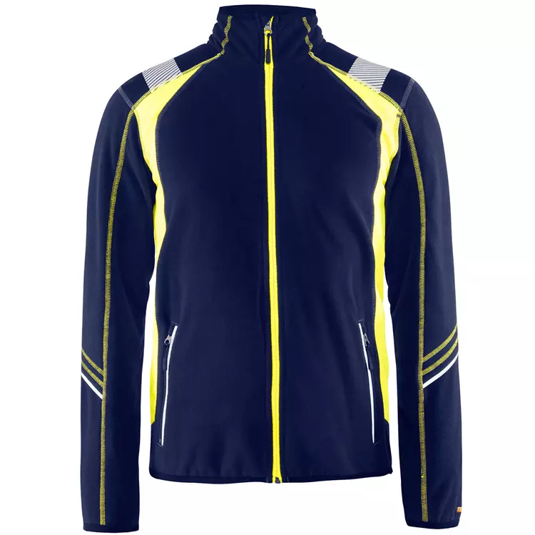 Blåkläder Visible Microfleece, Schwarz/Hi-Vis Gelb – Bild 2