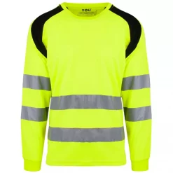 YOU Lund langärmliges T-Shirt, Hi-vis Orange