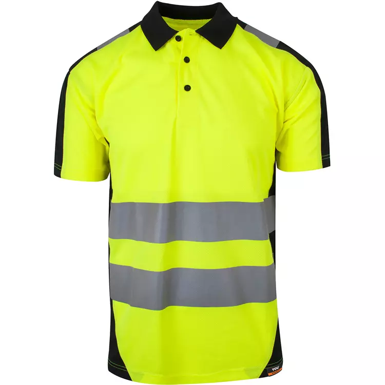 YOU Borås Sichtbarkeit Poloshirt, Hi-Vis Gelb