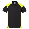 Fristads Poloshirt, Grau/Schwarz