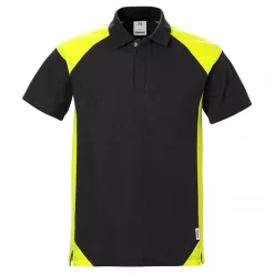 Fristads Poloshirt, Grau/Schwarz
