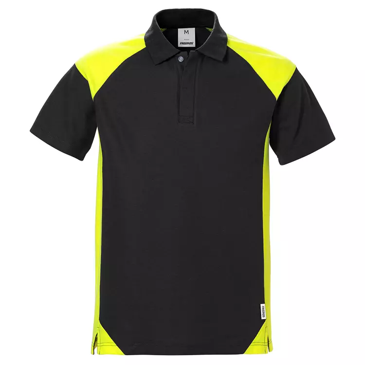 Fristads Poloshirt, Grau/Schwarz