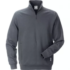 Fristads Sweatshirt Half Zip 7607, Schwarz
