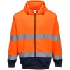 Portwest Kapuzenpullover, Hi-vis Orange/Marine