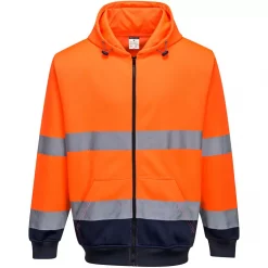 Portwest Kapuzenpullover, Hi-vis Orange/Marine