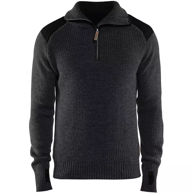 Blåkläder Wollpullover, Marine/Gelb